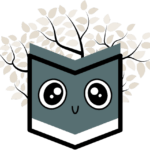 Logo von Tagebuch Schreiben: Notizbuch mit Augen, aus dem Blätter wachsen